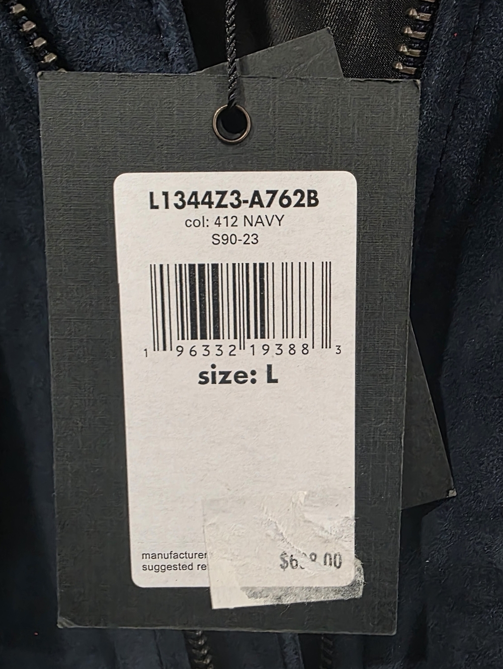 John Varvatos Men's Reede Racer Suede Jacket - Picture 6 of 8